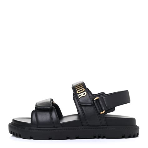 dior black chunky sandals|christian Dior sandal price.